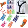 Fashion 3pcs School Garçons Filles Enfants Enfants Brace Bretelles élastiques pour chemise Suspensorio Tie Bowties Cravate de papillon TR0001 T200805