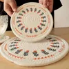 50pcs Nordic Cotton Print Original Woven Insulation Pad Dining Table Mat