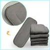 New Store Promotion 100pcs Bamboo Charcoal Inserts Reusable Liners For Pocket Cloth Diapers Absrobent Pads 5- layers Onsale 201117