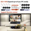 H.265 + 4CH 5MP Kit de système de caméra de sécurité POE enregistrement audio Rj45 5MP caméra IP extérieure étanche CCTV vidéo Surveillance NVR KIT avec 1TBHDD