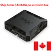 カナダからの船x96qテレビボックスAndroid 10 OS Allwinner H313 Quad Core 1GB 2GB RAM 8GB 16GB ROM 2.4GHz WiFi 4Kスマート
