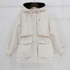 Large Natural Hooded Winter Jacket Women 90% White Duck Down Thick Parkas Warm Sash Tie Up Snow Coat