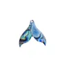 Betta Fish Tank 5pcs Abalone Shell Pendants Natural Starms Fishtail Pendants لصنع المجوهر