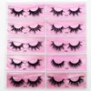 Russian Double 3D Silk Faux Mink Fake Premium Synthetic False Eyelashes Whole Natural Volume Eye Lashes Manufacturer8225842