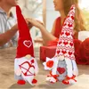 Articoli per feste Decorazione di San Valentino Peluche Gnomi Doll Home Table Ornamenti di elfi di San Valentino Regali di San Valentino dolci XBJK2201