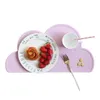 Siliconen Mooie wolkvormige baby warmte-geïsoleerde servies Cup mat placemat keukengerei tafel decoratie pads 48 * 27cm