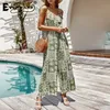 Everkaki Boho Floral Print Rompers Jumpsuits Women Summer Ladies Slip Jumpsuits Rompers Holiday Female Spring New Fashion T200509