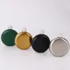 9 Styles Date Strass Couvercle Hanche Flacons De Mode Ronde En Acier Inoxydable Mini Pot À Vin Creative Flagon Portable Bouteille De Bière