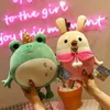 Creative Gifts 50cm Frog Owl Rabbit Dolls Plush Toys Cute Animal Stuffed Toy Drop Christmas New Year Holiday Kids Gifts Ho8269526