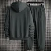 OEIN Lässige Trainingsanzug Männer Mit Kapuze Sweatshirt Outfit Herbst Herren Sets Sportswear 2021 Männlich Hoodie + Hosen 2PCS Jogging Sport anzüge 220211