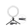 10 inç 26cm Dimmabable LED stüdyo kamera selfie lambalı telefon video ışık lambası Tiktok ringlight için tripod ile