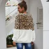 Fashion- Women Fashion Jacket New arrival Zip Front Leopard Colorblock Windbreaker Jacket 20FW Contrast Color coat Size S M L XL 2XL