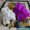 8pcs / lot fleurs artificielles Real Touch artificielle papillon orchidée papillon orchidée pour la nouvelle maison maison mariage festival décoration2562