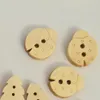 100 pièces couleur naturelle mignon dessin animé bouton en bois pour enfants boutons de couture vêtements accessoires en bois artisanat Decora jllSrW