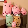 DHL 13 styles 23 cm Kawaii Lait Babo Tasse À Thé En Peluche Jouet En Peluche Poupée Doux Sommeil Tenir Oreiller Anime Coussin Mignon De Noël Cadeaux D'anniversaire Pour Enfants