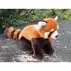 Lifelike Lesser Panda Plush Toys Cute Real Life Red Panda Stuffed Animal Toys Dolls Birthday Gift For Children LJ2011266923782