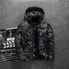 2020 inverno novo pato pato grosso de moda quente impressão casual jaqueta preta masculina magro com capuz casaco C10014562694