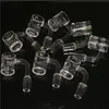 Fumer 4mm Bas Quartz Banger Nails 25mm XL 10mm 14mm 18mm Mâle Femelle 90 45 Degrés Bangers pour Dab Rig Bong