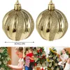 12pcs boules d'ornements de Noël 6cm arbre de Noël décoratif pour la maison bonne année cadeau boule décor Y201020