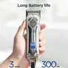 Limural Electric Hair Clipper Wireless Cutting Kit Beard Trimmer LEDディスプレイ交​​換用ブレード220712