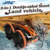 JJRC 1:20 2. 2-in-1 Double Sided Anfibio Rotazione a 360 gradi RC Veicolo RC Auto Telecomando Stunt Car con 3 batterie LJ200918