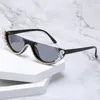 Sonnenbrille Diamond Cat Eye Frauen halbfreie Sonnenbrillen Designer Kristall sexy Rahmen Strass eleganter Brillen1480330