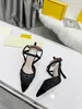 Summer women's mesh transparent high-heeled sandals versatile, comfortable and sexy, complete packaging, sizes 35-42