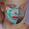 Kanshouzhe XL mask tvättbar återanvändbar ansikts näsa separation säkerhet damm mun masker andningsskydd med 5 st filtersa08 A226750825