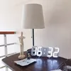 Qualité 3D LED Table numérique moderne montre alarme de bureau veilleuse horloge murale pour la maison salon 201120