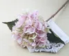 Party Supplies Artificial Hydrangea Flower Fake Silk Single Real Touch Hortenseas För Bröllop Mittorpieces Hem Blommor LLS592-WLL