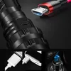 Xhp50.2 Led Flashlight Torch Cree 18650 or 26650 Rechargeable Battery Shock Resistant Hard Light Self Defense Bulbs Big Size 15W Z30