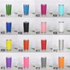 16 Цветов 20oz Tumblers из нержавеющей стали Вакуумная утепленная двойная стена стеклянный стекло Термальная чашка кофе пивная кружка с крышками для путешествий