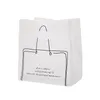 Sac en plastique jetable avec poignée Sac de boulangerie Take Out Food Bag Take Away Poly Pouch Brand Business Package Wholesale Customized 201021