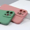 Good Quality Durable Silicone Cute Soft Phone Cases Anti-fall Anti-shock Simple Cellphone Covers for iPhone 11 12 13 Series