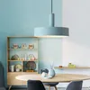 Modern Blue macarons pendant lamps single head G80 light bulb chandelier E27 Fashion cafe restaurant Hanging lamp Dia 30cm