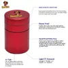 Honeypuff Domain Set Metal Травяной Гербовой Герб с мундштуком Подсказки 50 мм Большой контейнер Баночки Дырьки для курящих Аксессуары для человека