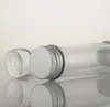tubo de ensaio 65 ml de PET transparente máscara banho de sal com tampa de alumínio 65cc limpar transporte rápido tubo plástica cosmética