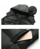 Drop Shipping Herr vinter bomulljacka män -20 grader tjockna varm parkas hooded coat fleece mans outwear jaqueta masculina