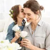 Eudora 925スターリングシルバー人気の母と娘のハートネックレス女性愛「ママ」ネックレス母の日ギフトCD062-2 Q0531