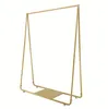 Clothing store display rack floor combination gold women's cloth shop shelf iron hanging clothes racks