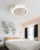Nowe nowoczesne wentylatory sufitowe gospodarstwa domowego oprawy oświetleniowe Talerz salon do jadalni Ultra-cienki wentylator All-In-One Lampa Prosta sypialnia Resta2837