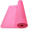 6/8mm TPE Kalın Tek Renkli Desenli Yoga Mat Fitness Slip Olmayan Gym Egzersiz Pilates Mat Padleri Su Geçirmez Yoga Mat Fitness Yoga Pad