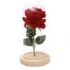 Ewige Rose, Blumen-Glaskuppel, LED-Licht, Geburtstag, Muttertag, Valentinstag, Jahrestag, Geschenk, Heimdekoration, JK2101XB