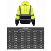 Reflective Sportswear Men's Jacket Road Work High Visibility Hi Vis Pullover Coat Clothes Workwear