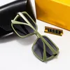 Fashion sunglasses European and American foreign trade large frame round face men and women letters polarized retro mirror UV prot317s