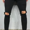 New Arrival Mens Ripped Stretch Jeans Mens with small feet ripped Pant Fashion Quality Jean 2 Colors Size S-3XL306k
