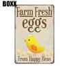 Farm Fresh Eggs for ART Retro Tablie Metal Tin Signs