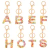 Porte-clés Mingine porte-clés lettre, fruit acrylique, mignon, alphabet, cristal, femme, sac de voiture, bague, pendentif, breloque, cadeau, 2021