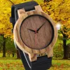 남성용 자연 나무 시계 남자 푸른 가죽 쿼츠 나무 케이스 수컷 손목 시계 진짜 나무 손목 시계 브라운 패션 cloc308a