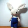 Around 26cm Woolen doll rabbit Plush toys Crochet knitting Cotton bunny doll Hand knitting animal dolls Couple bunny dolls 2012223239727